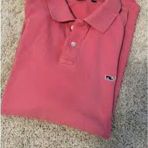 Vineyard Vines boys polo shirt, Nantucket red, size M